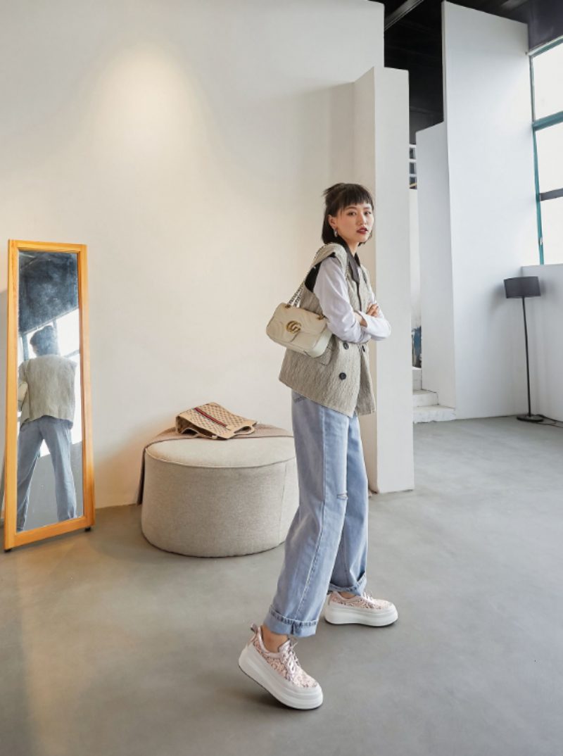 Bette Platform Sneaker Til Kvinder - Pink