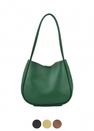 Bilin Dame Læder Bucket Shoulder Håndtaske
