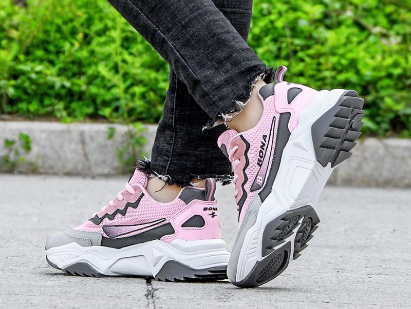 Biondi Sneaker Til Kvinder - Lysegrå Pink