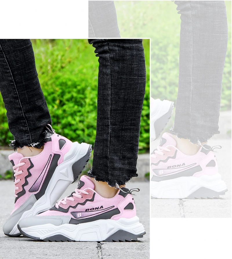 Biondi Sneaker Til Kvinder - Lysegrå Pink