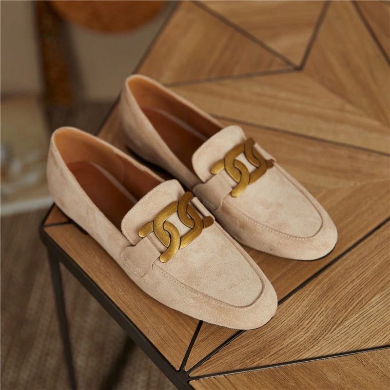 Borda Flat Loafer Sko Til Kvinder - Sort