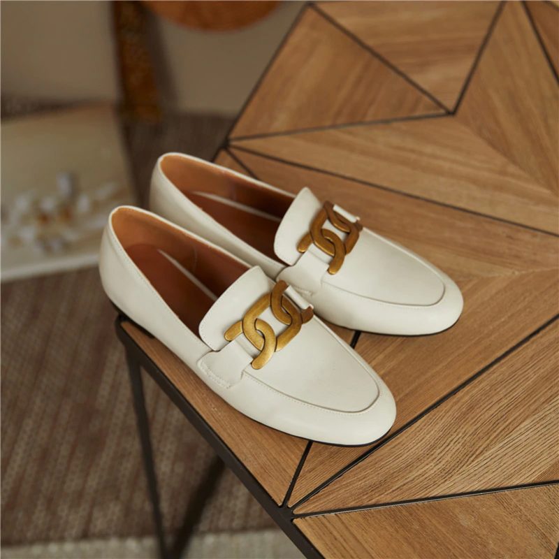 Borda Flat Loafer Sko Til Kvinder - Sort