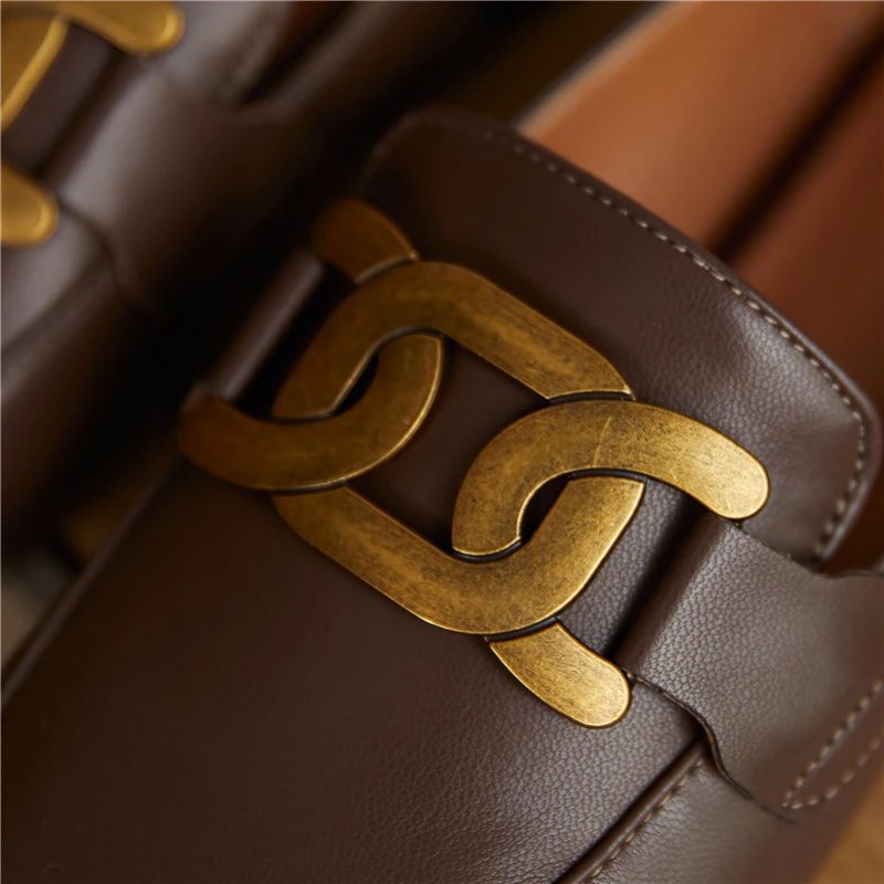 Borda Flat Loafer Sko Til Kvinder - Sort