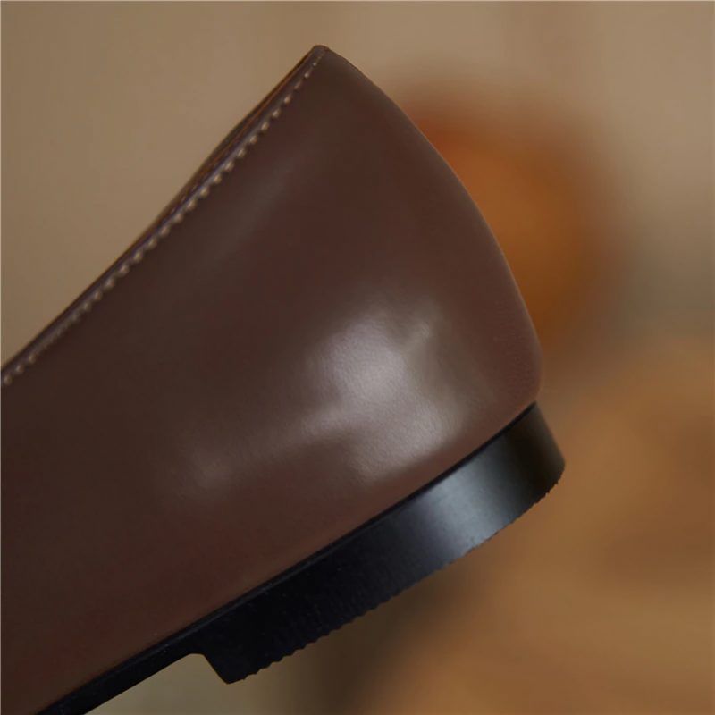 Borda Flat Loafer Sko Til Kvinder - Sort