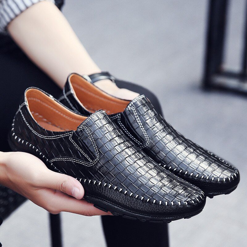 Borgon Loafers Fritidssko Til Mænd - Sort