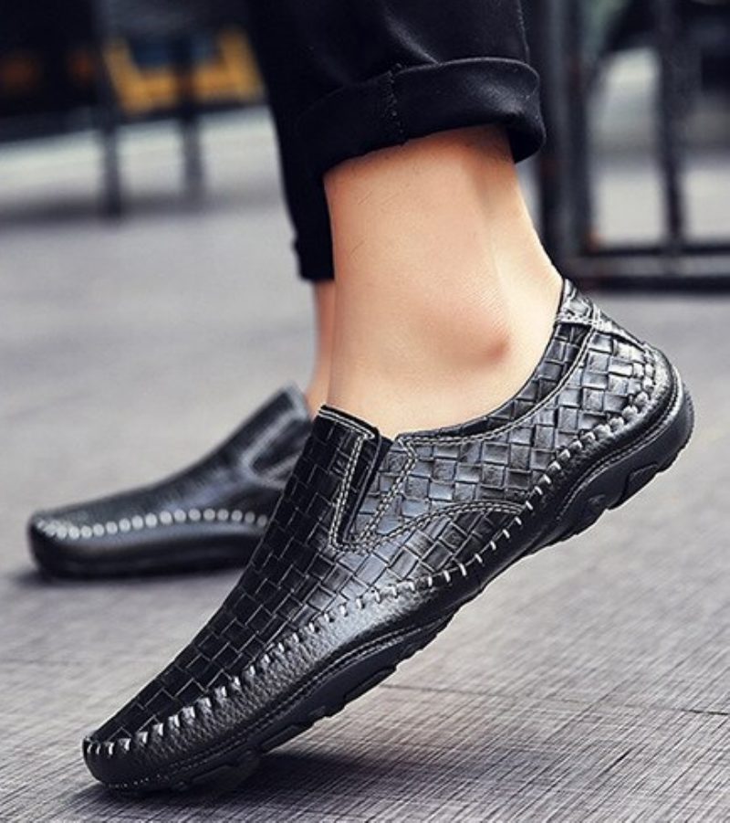 Borgon Loafers Fritidssko Til Mænd - Sort