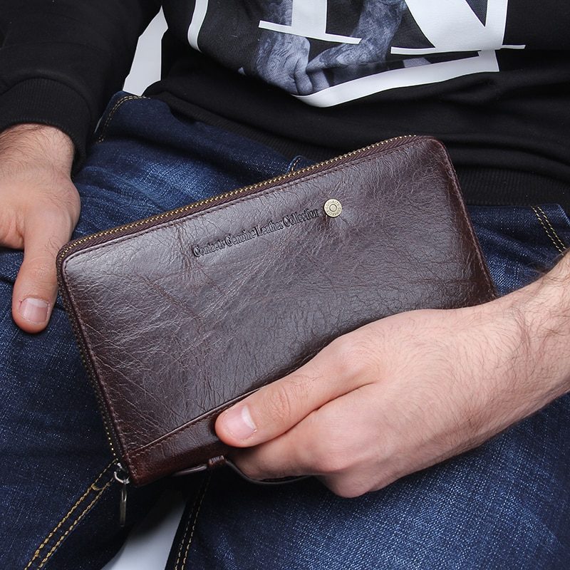 Borner Clutch Pung Til Mænd - Kaffe