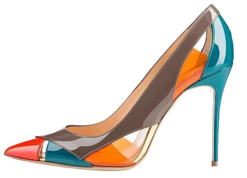 Brandii Dame Dress Pumps Sko - Multifarvet