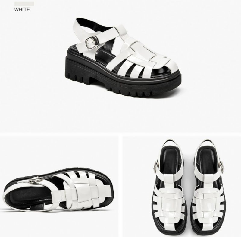 Bruxelles Dame Sandal Platform Sko - Sort