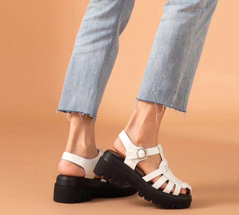 Bruxelles Dame Sandal Platform Sko - Sort