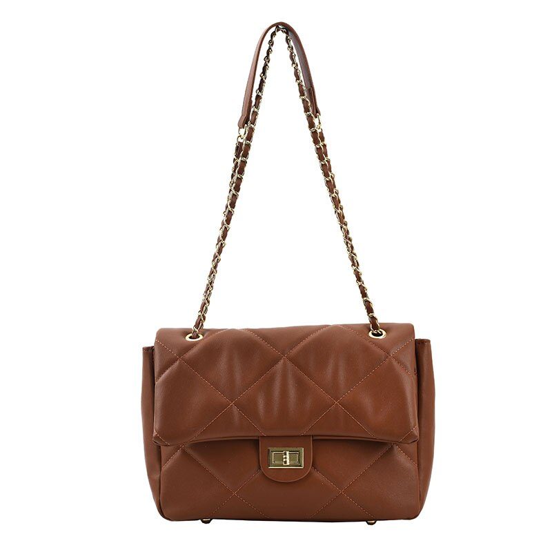 Bubble Kvinders Store Crossbody-tasker I Læder - Brun