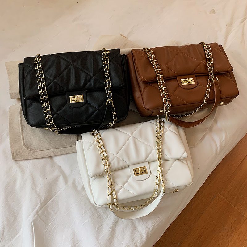Bubble Kvinders Store Crossbody-tasker I Læder - Brun