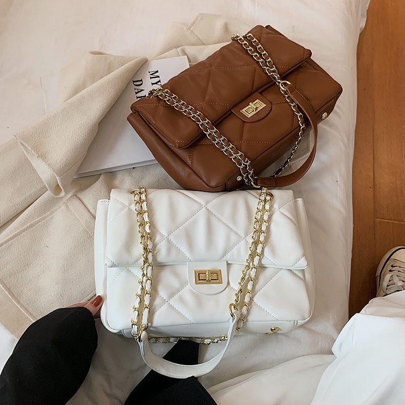 Bubble Kvinders Store Crossbody-tasker I Læder - Brun