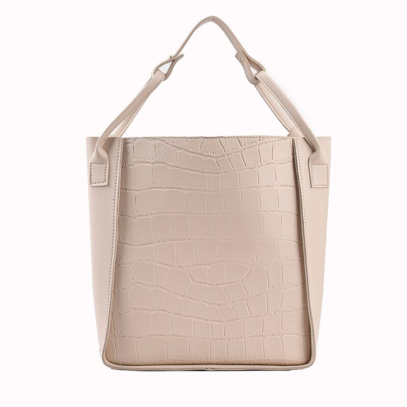 Buitron Crossbody-håndtaske I Læder Til Kvinder - Beige