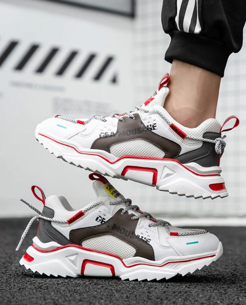 Bumble Mænds Mode Sneakers - Hvid