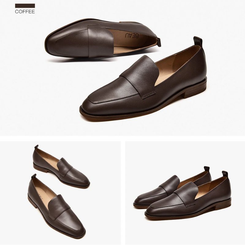 Calixto Kvinders Afslappede Slip-on Loafer Sko - Kaffe