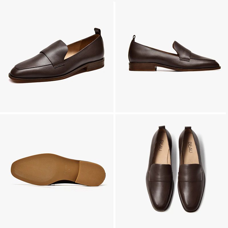 Calixto Kvinders Afslappede Slip-on Loafer Sko - Kaffe