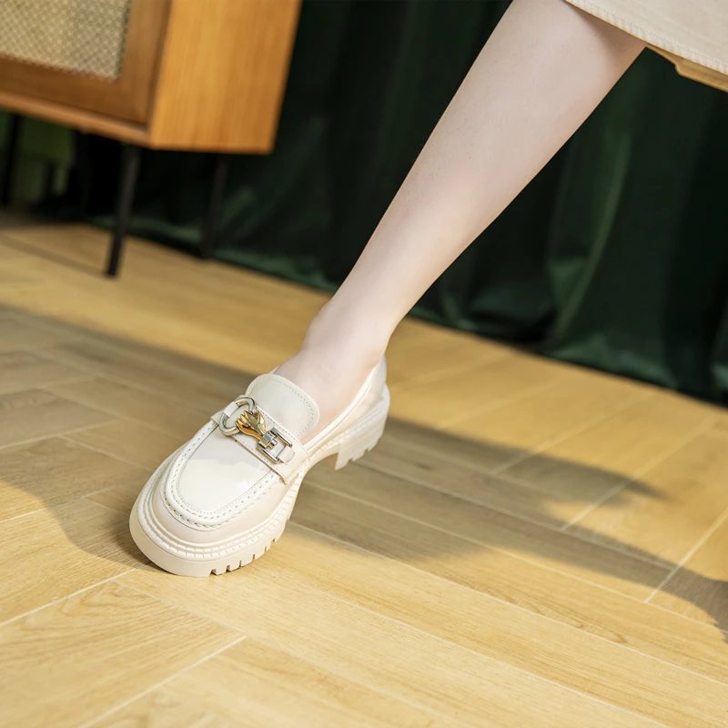 Camila Dame Loafer Sko - Beige