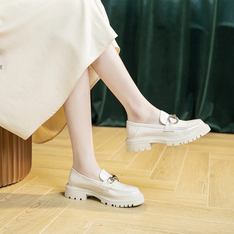 Camila Dame Loafer Sko - Beige