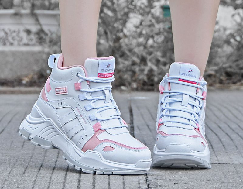 Camila Sneakers Med Snørebånd Til Kvinder - Pink