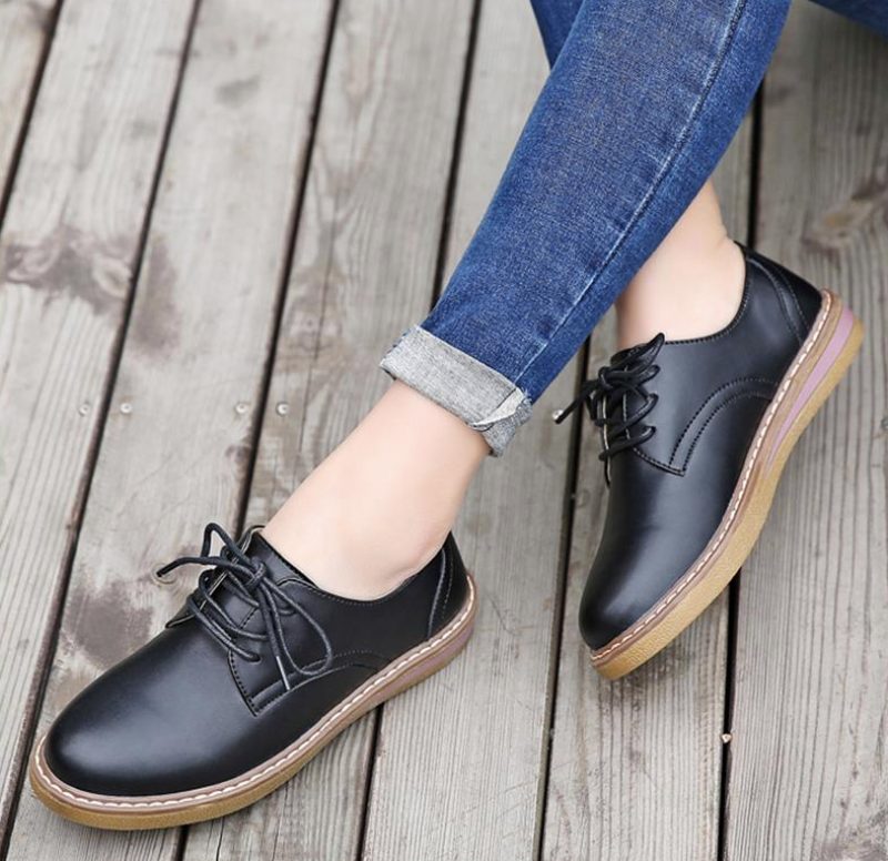 Camile Oxford Loafer Til Kvinder - Beige