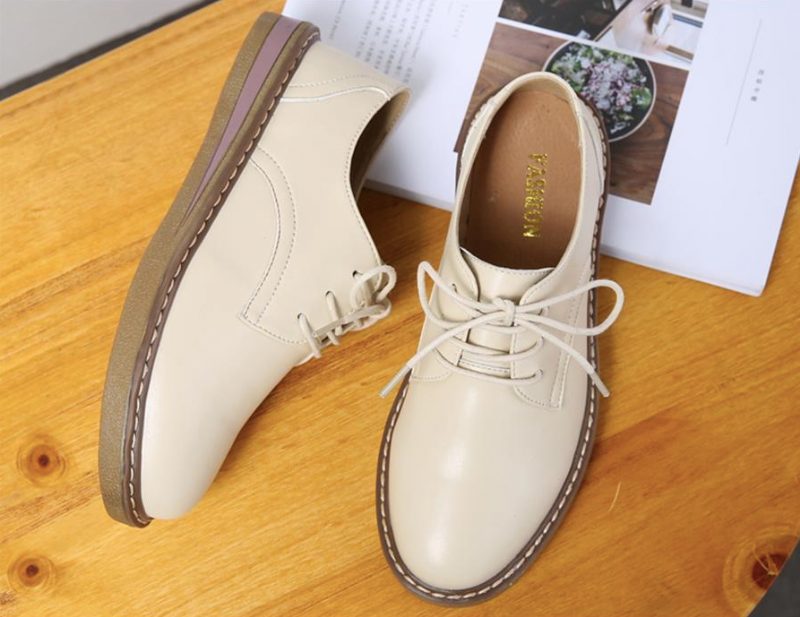 Camile Oxford Loafer Til Kvinder - Beige