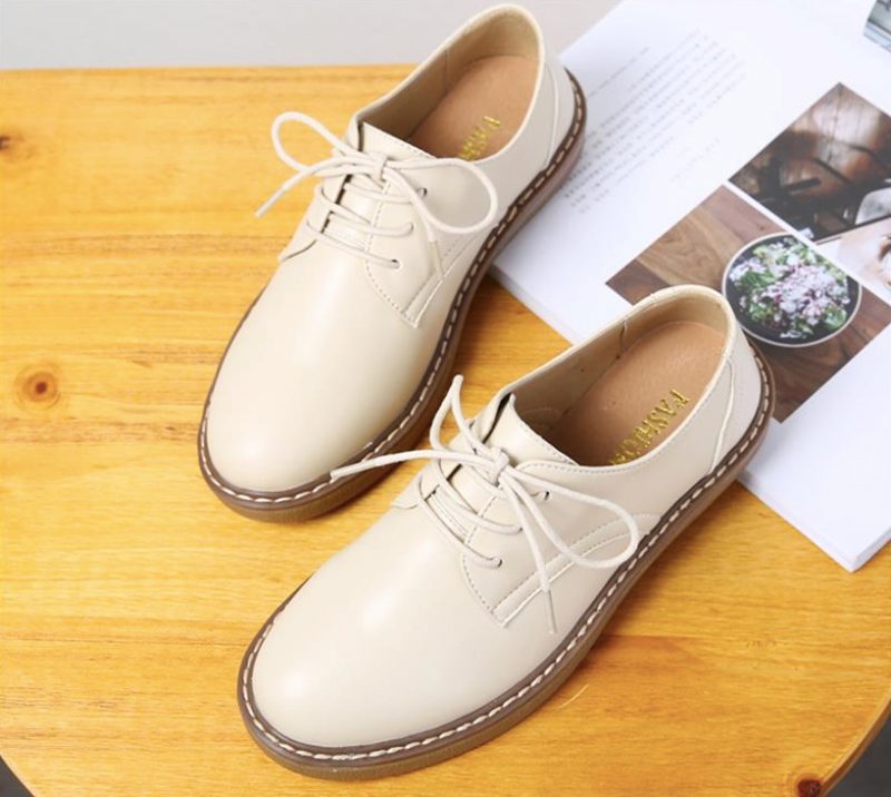 Camile Oxford Loafer Til Kvinder - Beige