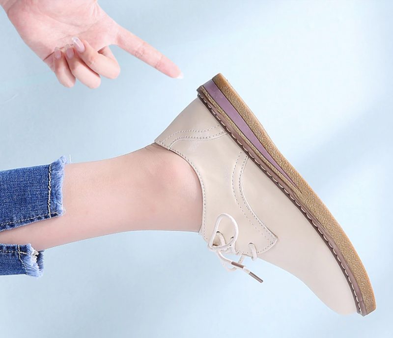Camile Oxford Loafer Til Kvinder - Beige