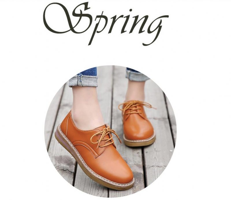 Camile Oxford Loafer Til Kvinder - Beige
