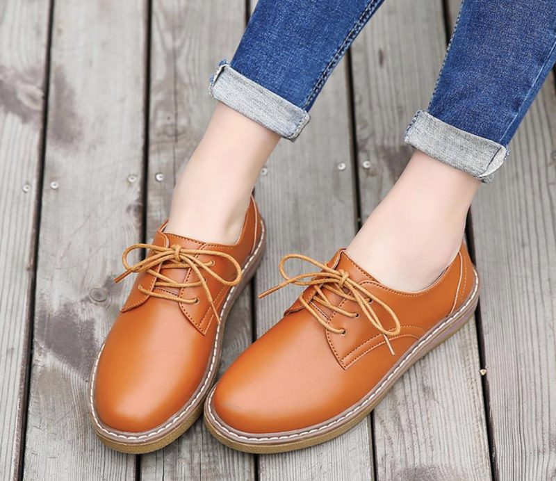 Camile Oxford Loafer Til Kvinder - Beige