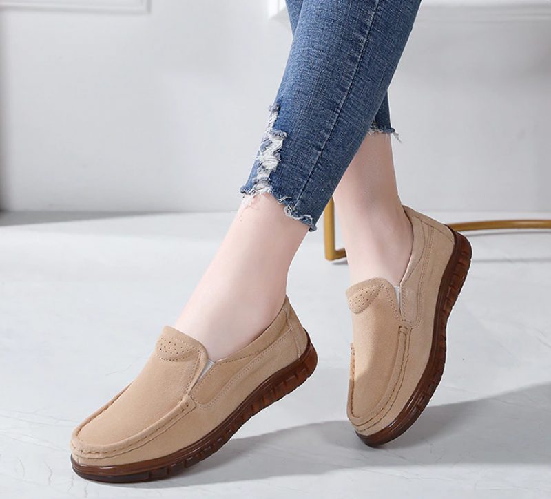 Capra Dame Loafers Sko - Beige
