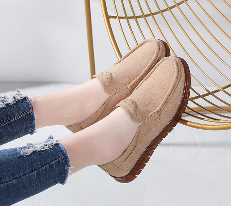 Capra Dame Loafers Sko - Beige