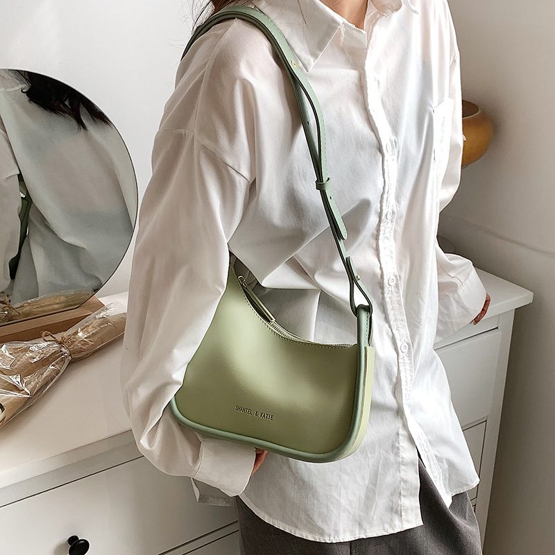 Capricho Crossbody-håndtaske I Imiteret Læder Til Kvinder - Grøn