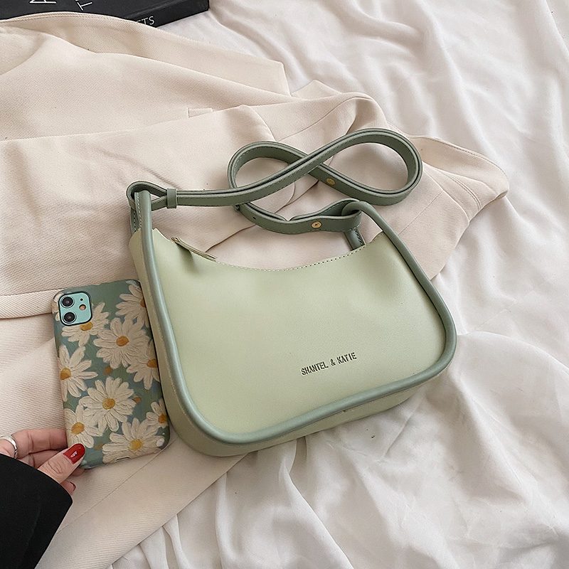 Capricho Crossbody-håndtaske I Imiteret Læder Til Kvinder - Grøn