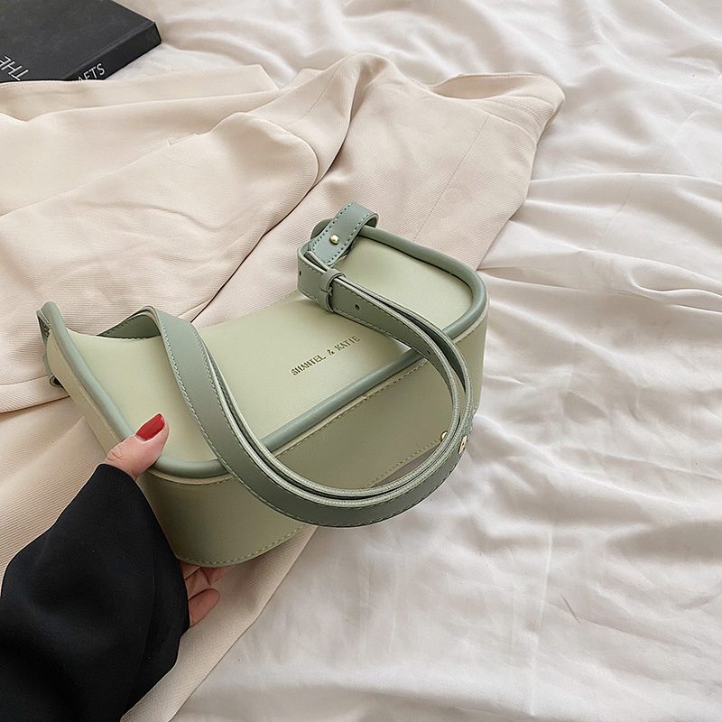 Capricho Crossbody-håndtaske I Imiteret Læder Til Kvinder - Grøn
