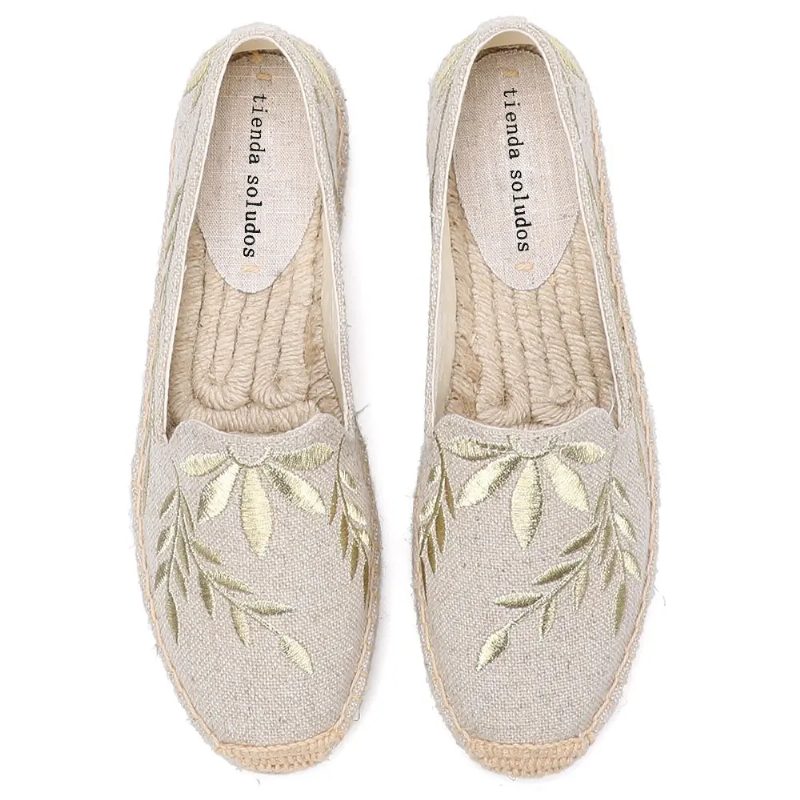Carmelia Dame Slip On Espadrilles - Khaki