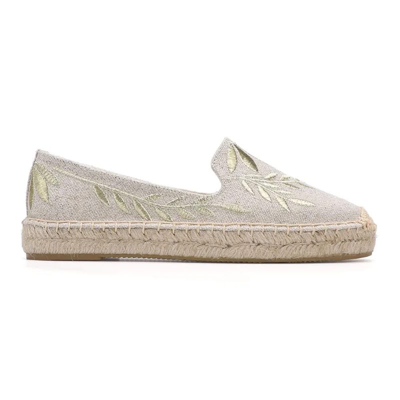 Carmelia Dame Slip On Espadrilles - Khaki