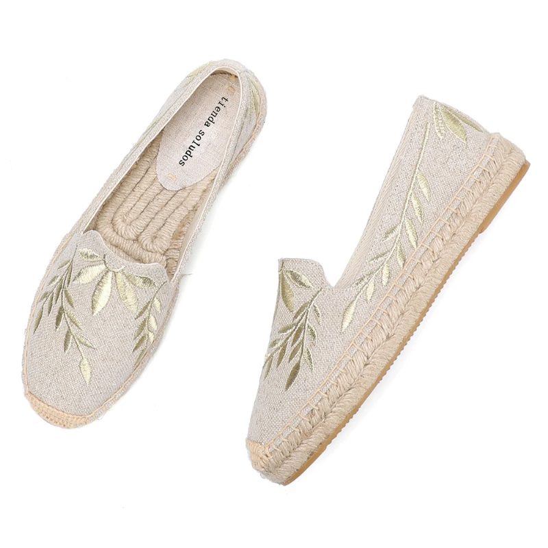 Carmelia Dame Slip On Espadrilles - Khaki