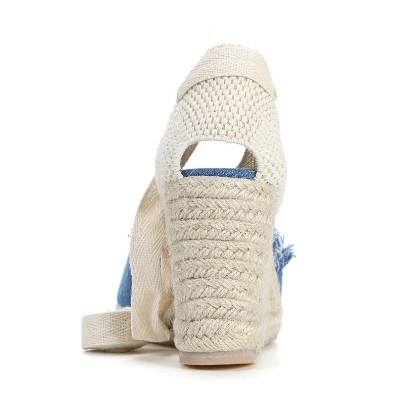 Carmen Espadrilles Ankelrem Til Kvinder - Blå