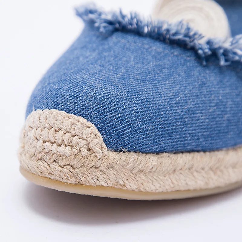 Carmen Espadrilles Ankelrem Til Kvinder - Blå