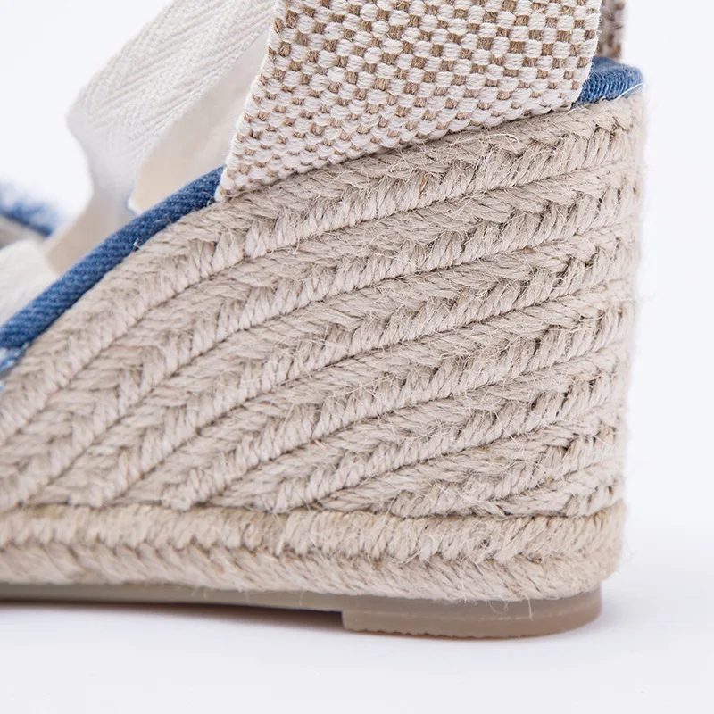 Carmen Espadrilles Ankelrem Til Kvinder - Blå
