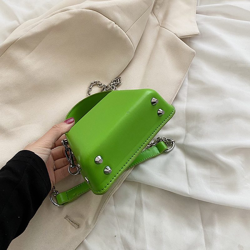 Carmin Dame Luksus Mode Mini Håndtaske - Grøn