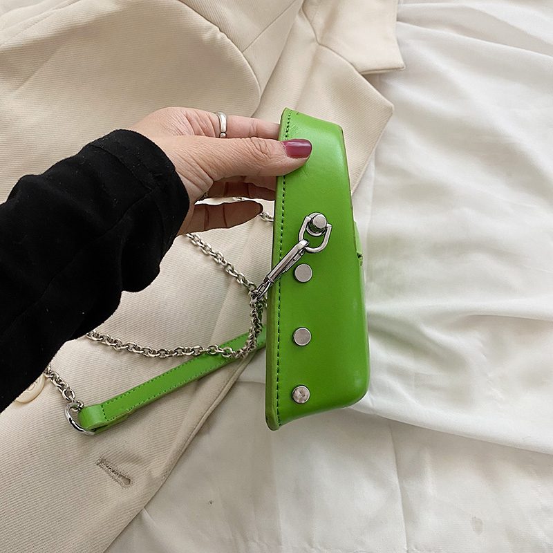 Carmin Dame Luksus Mode Mini Håndtaske - Grøn