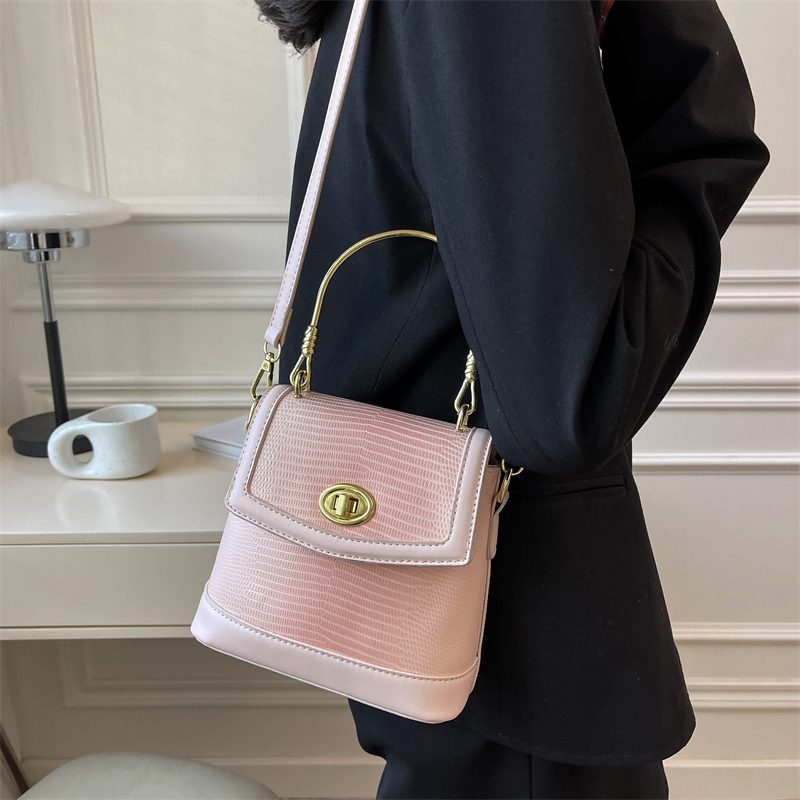 Caruso Mini Læder Crossbody Håndtaske Til Kvinder - Pink