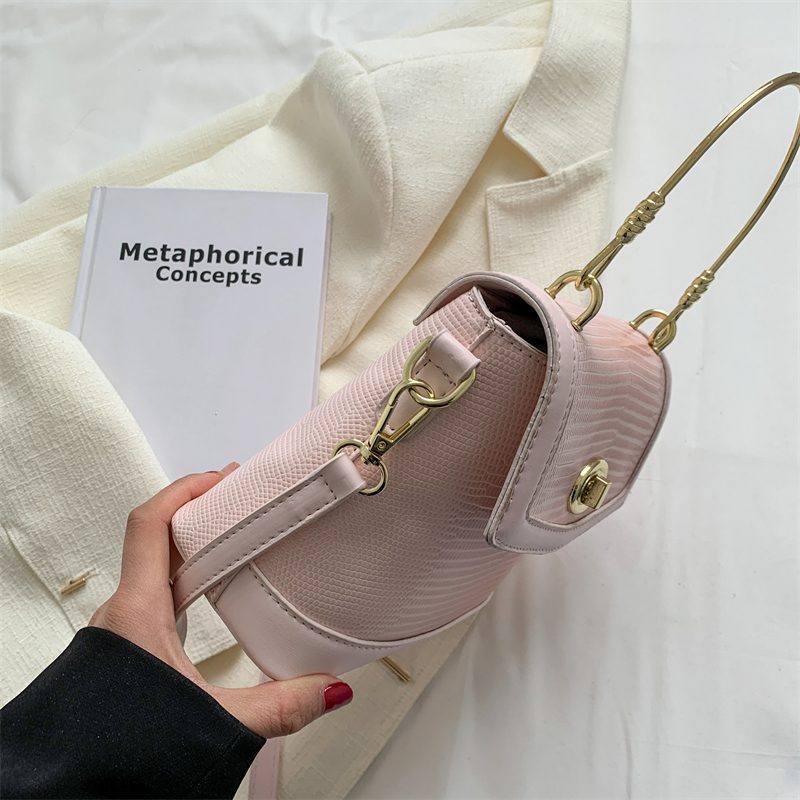 Caruso Mini Læder Crossbody Håndtaske Til Kvinder - Pink