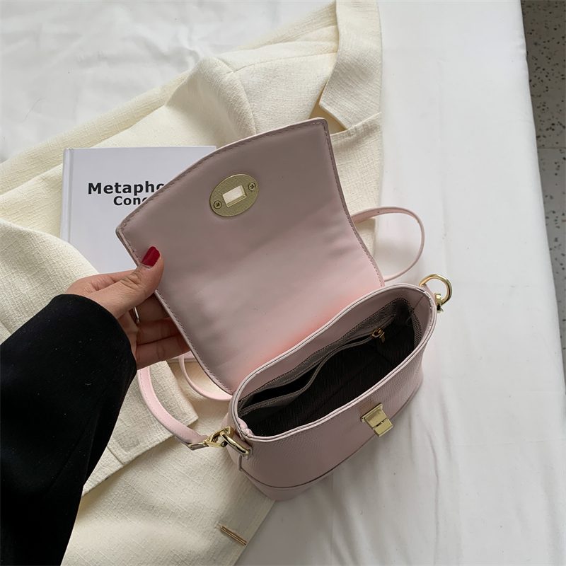 Caruso Mini Læder Crossbody Håndtaske Til Kvinder - Pink