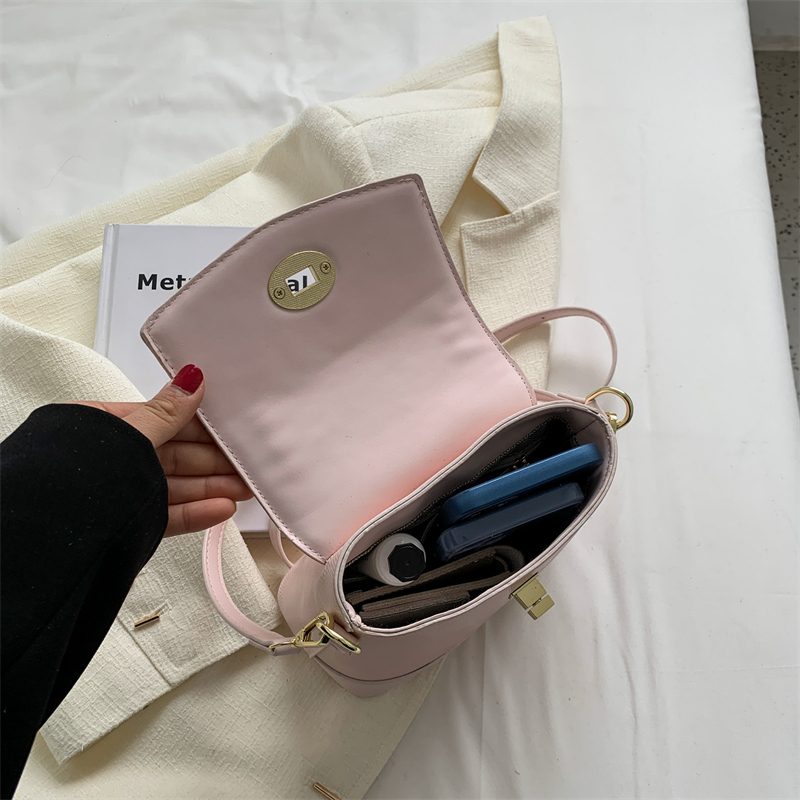 Caruso Mini Læder Crossbody Håndtaske Til Kvinder - Pink