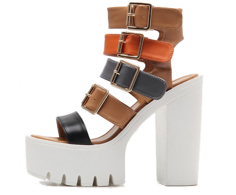 Casandra Fashion Platform Sandal Til Kvinder - Brun