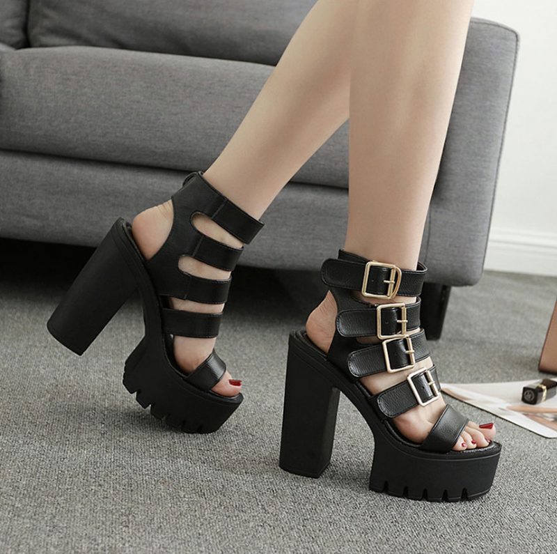 Casandra Fashion Platform Sandal Til Kvinder - Brun