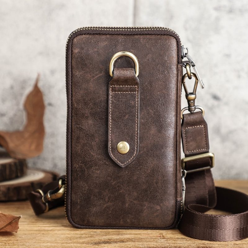 Castaños Messenger Håndtaske Til Mænd - Kaffe